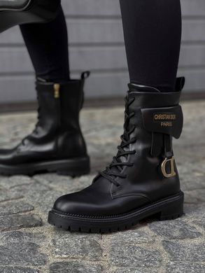 Черевики Dior Boots Black Мех