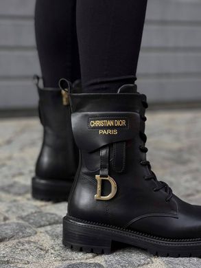Черевики Dior Boots Black Мех, 36
