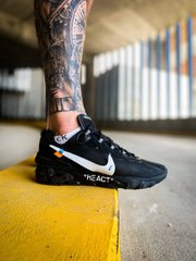 Кроссовки Nike React Element Off-White 'Black', 44