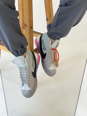 Кроссовки Nike Blazer grey x Off-white mix, 37
