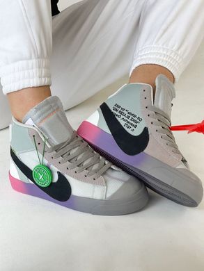 Кросівки Nike Blazer grey x Off-white mix, 37