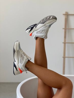 Кроссовки Nike M2K White Neon Orange Black Phantom, 36
