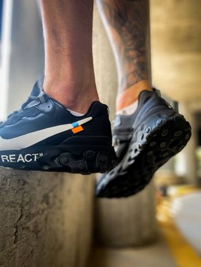 Кроссовки Nike React Element Off-White 'Black'