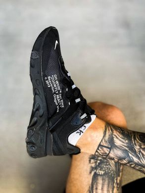 Кросівки Nike React Element Off-White 'Black', 44