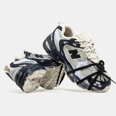 Кроссовки New Balance 530 Custom Beige Black Silver Edition