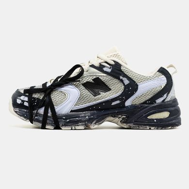Кроссовки New Balance 530 Custom Beige Black Silver Edition