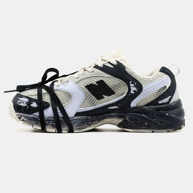 Кроссовки New Balance 530 Custom Beige Black Silver Edition