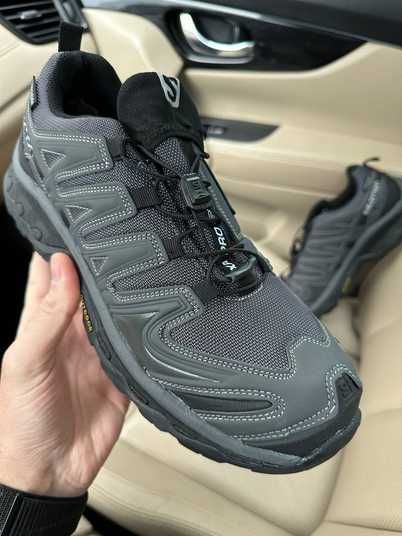 Кроссовки Salomon XA Forces Black Grey Waterproof Gore-Tex Купить