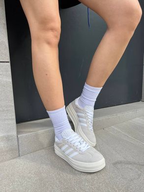 Кроссовки Adidas Gazelle Bold Platform Grey White, 36