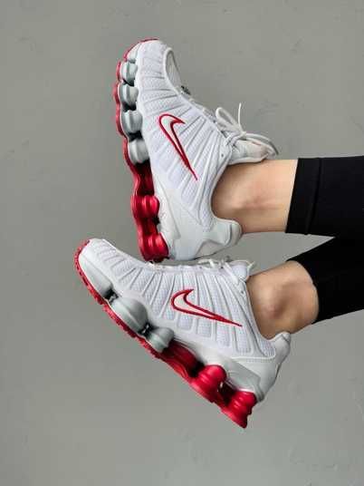 Кросівки Nike Shox TL White Red Grey Купити (Доставка 1-3 Дні)