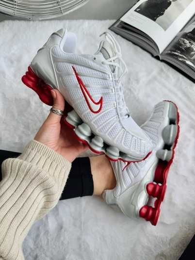 Кросівки Nike Shox TL White Red Grey Купити (Доставка 1-3 Дні)