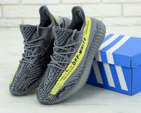 Adidas Yeezy Boost 350 Grey Lime Купить 