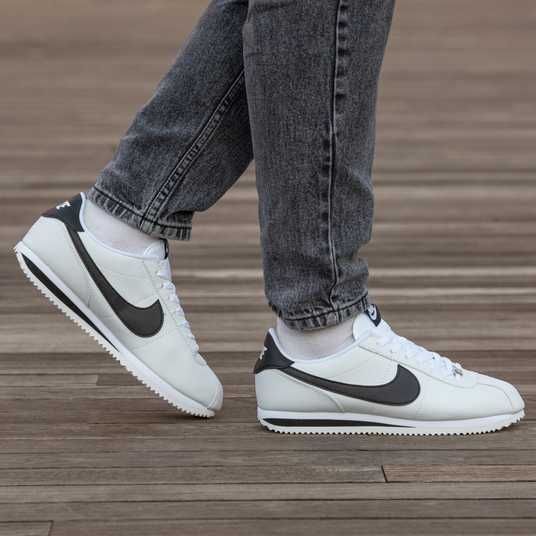 Кроссовки Nike Cortez White Black Купить (Доставка 1-3 Дня)