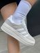 Кросівки Adidas Gazelle Bold Platform Grey White, 36