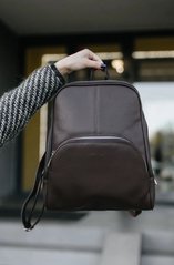 Рюкзак темно-коричневий, 38x30x10