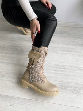 Ботинки Dior Boots Beige Мех, 36