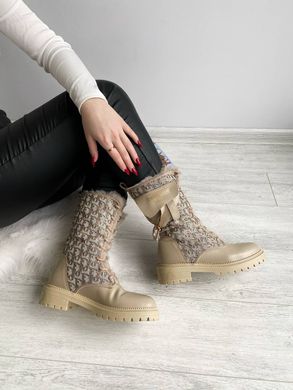 Черевики Dior Boots Beige Мех, 36