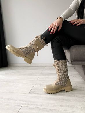 Ботинки Dior Boots Beige Мех, 36