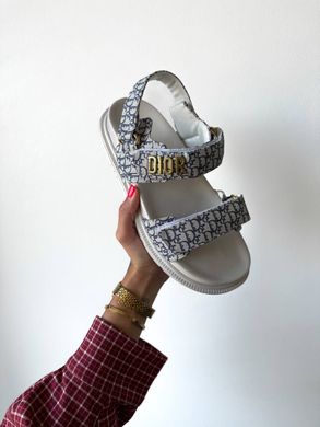 Сандалі Dior Sandals Logo White, 36