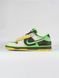 Кроссовки Nike Dunk SE Low Green Yellow White, 40