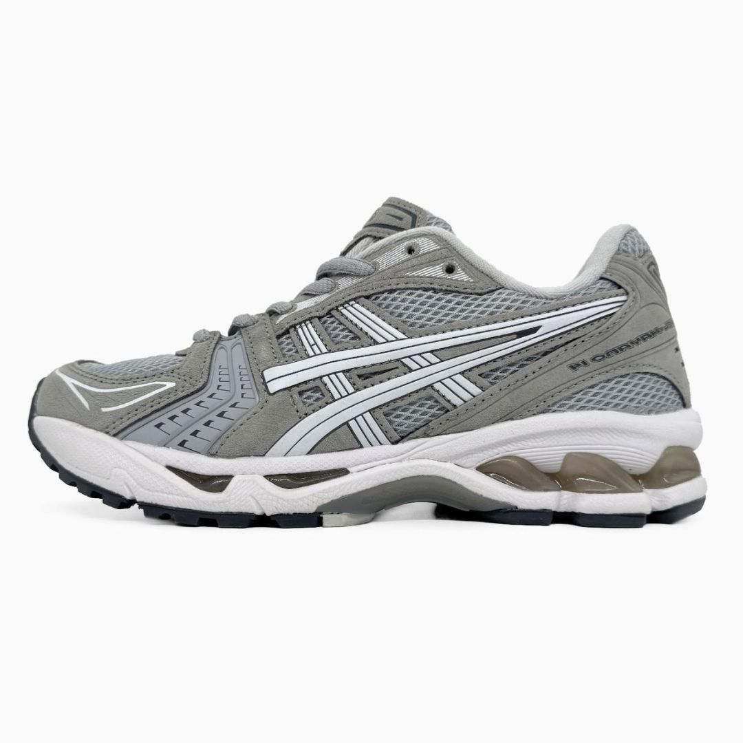 ASICS GEL-KAYANO グレー スニーカー Кроссовки Asics Gel-Kayano 14 Grey White Купить (Доставка 1-3 Дня)