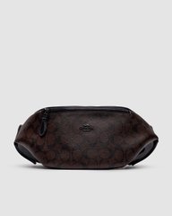 Сумка Coach Charter Belt Bag Signature Belt Bag Charcoal Brown Premium, 31x14,5x7