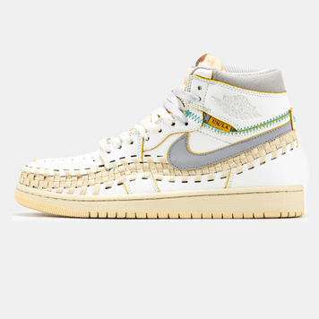Кроссовки Nike Air Jordan 1 Retro x Union L.A White Beige Grey, 42