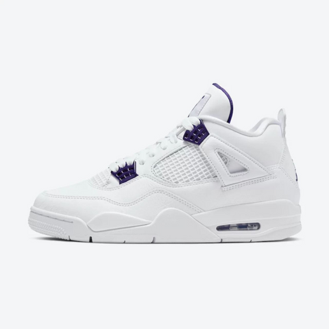 The white and cheap purple jordans