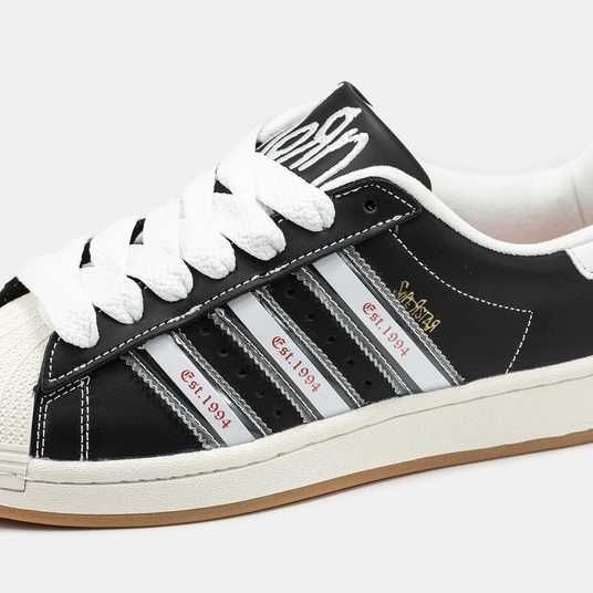 Кроссовки Adidas Superstar x Korn Black White Купить (Доставка 1-3