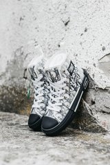 Кроссовки Dior B23 Sneakers High Black White, 36