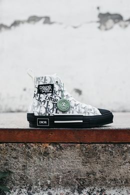 Dior B23 Sneakers High Black White, 37