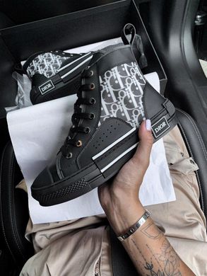Кроссовки Dior B23 Sneakers High Black, 37