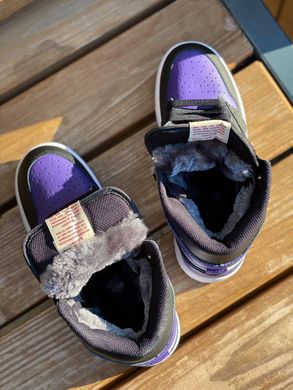 Кроссовки Jordan 1 Retro “Purple Cactus Jack” FUR