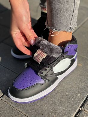 Кроссовки Jordan 1 Retro “Purple Cactus Jack” FUR