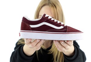 Кросівки Vans Old Skool Low Bordo White Winter Fur, 37