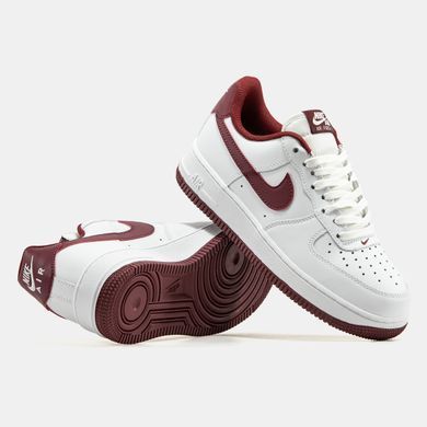 Кроссовки Nike Air Force 1 Low White Bugrundy, 41