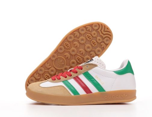 Кросівки Adidas x Gucci Gazelle White Green Red, 36