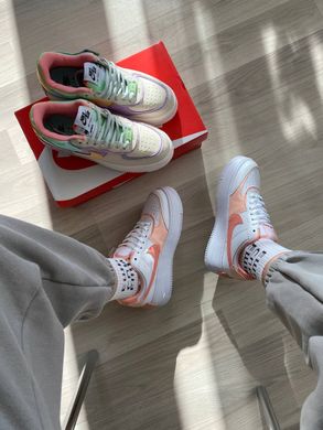 Кросівки Nike Air Force Shadow White (Coral), 36