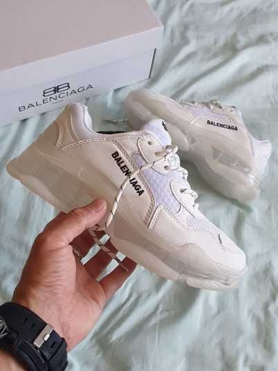 Кроссовки Balenciaga Triple S Clear Sole White Купить Кроссовки Balenciaga Triple S Clear Sole White Купить