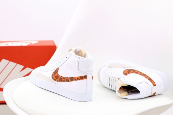 Кросівки Nike Blazer Mid 77 White Leopard Logo