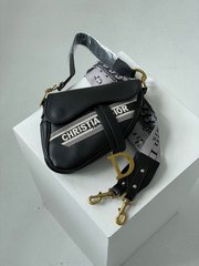 Сумка Christian Dior Saddle Black Premium, 25x21x5