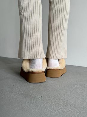 Капці UGG Disquette Platform Slippers Chestnut