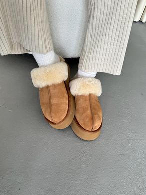 Капці UGG Disquette Platform Slippers Chestnut