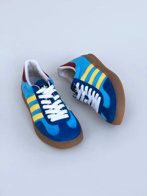 Кросівки Adidas x Gucci Gazelle Blue Yellow, 36