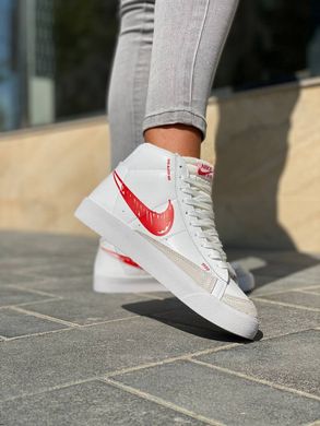 Кросівки Nike BLazer MID 77 Sketch "White/Red", 36