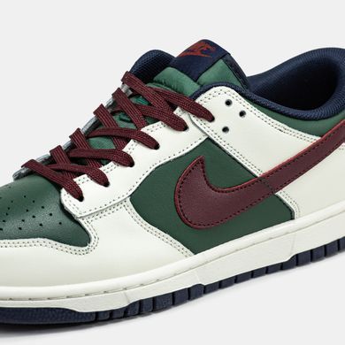 Кросівки Nike SB Dunk Low White Green Bordo, 40