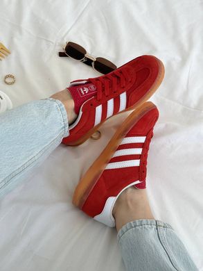 Кроссовки Adidas Gazelle Red White Gum