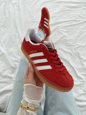 Кроссовки Adidas Gazelle Red White Gum