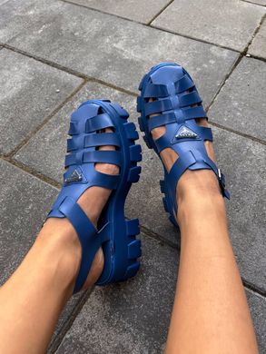 Сандалі Prada Monolith Platform Sandals Blue, 36
