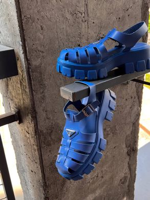 Сандалі Prada Monolith Platform Sandals Blue